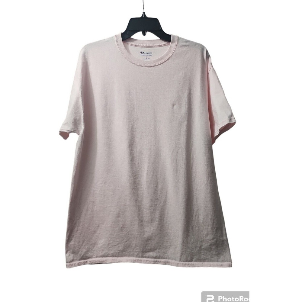 Champion Authentic Athleticwear T-Shirt Crew Neck Short Sleeve Pink L